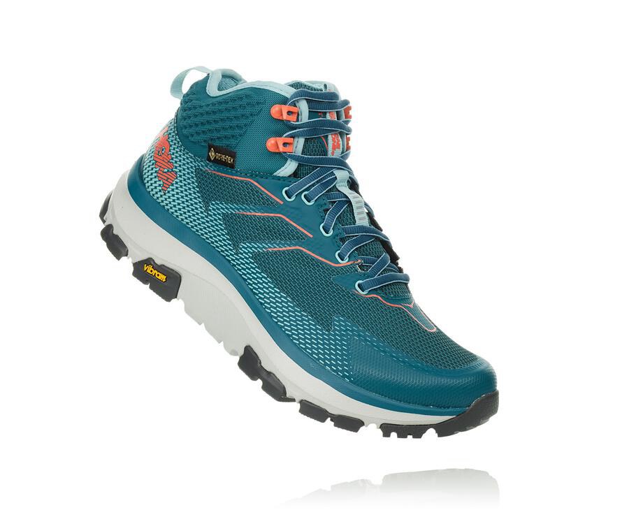 Hoka One One Vandresko Dame - Toa Gore-Tex - Turkis - 640893LZY